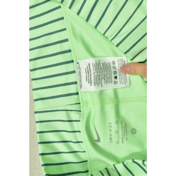 Nike Court Dri-FIT Victory XL Green Striped Tennis Skort Athletic Skirt Women's - Picture 8 of 8